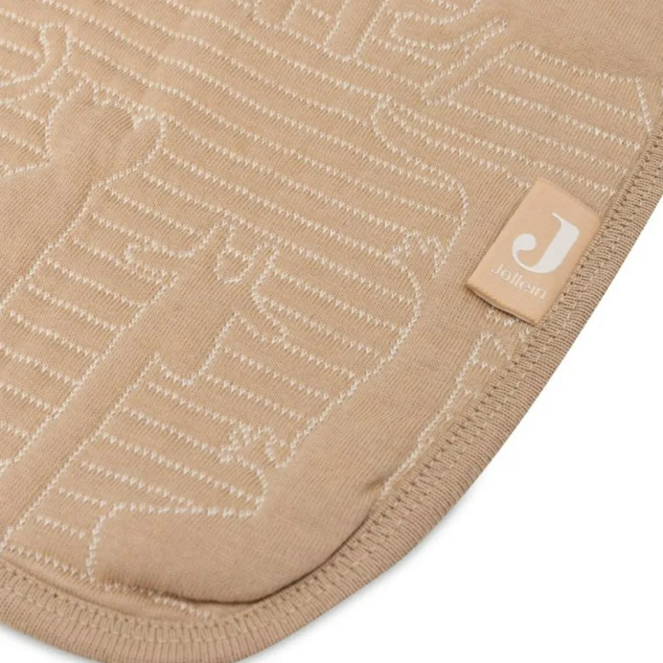Couverture en coton Jungle Jambo Biscuit-Oatmeal (75 x 100 cm)|Jollein Best