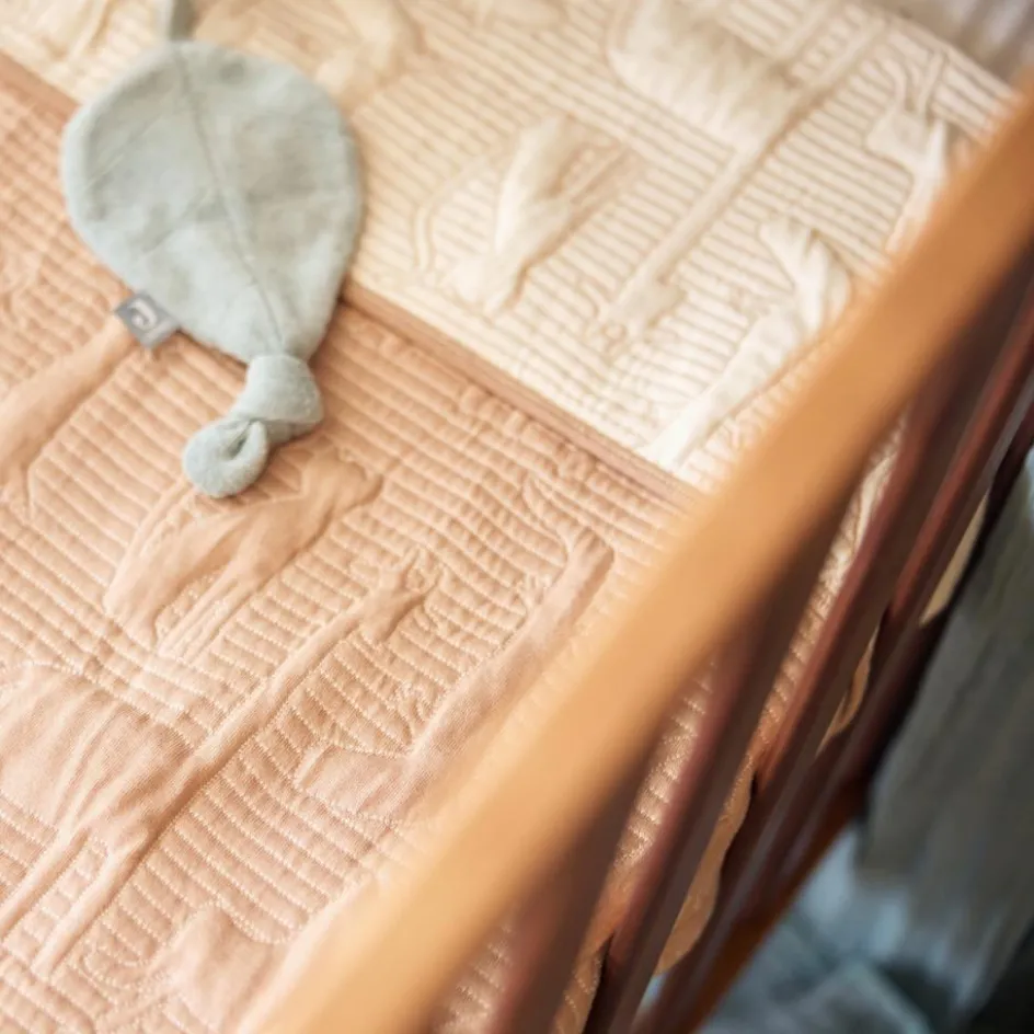 Couverture en coton Jungle Jambo Biscuit-Oatmeal (75 x 100 cm)|Jollein Best