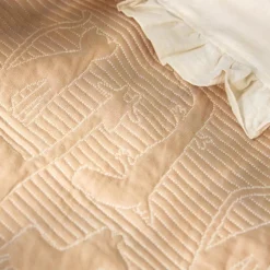 Couverture en coton Jungle Jambo Biscuit-Oatmeal (75 x 100 cm)|Jollein Best