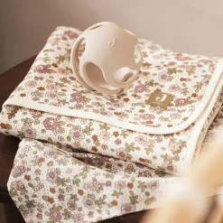 Couverture en coton Retro Flowers (75 x 100 cm)|Jollein Sale