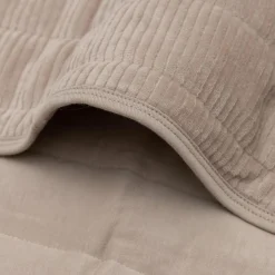 Best Jollein Couverture en jersey Velvet Rib Milky Coffee (75 x 100 cm)