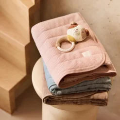 Best Jollein Couverture en jersey Velvet Rib Milky Coffee (75 x 100 cm)