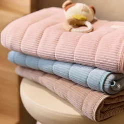 Best Jollein Couverture en jersey Velvet Rib Milky Coffee (75 x 100 cm)