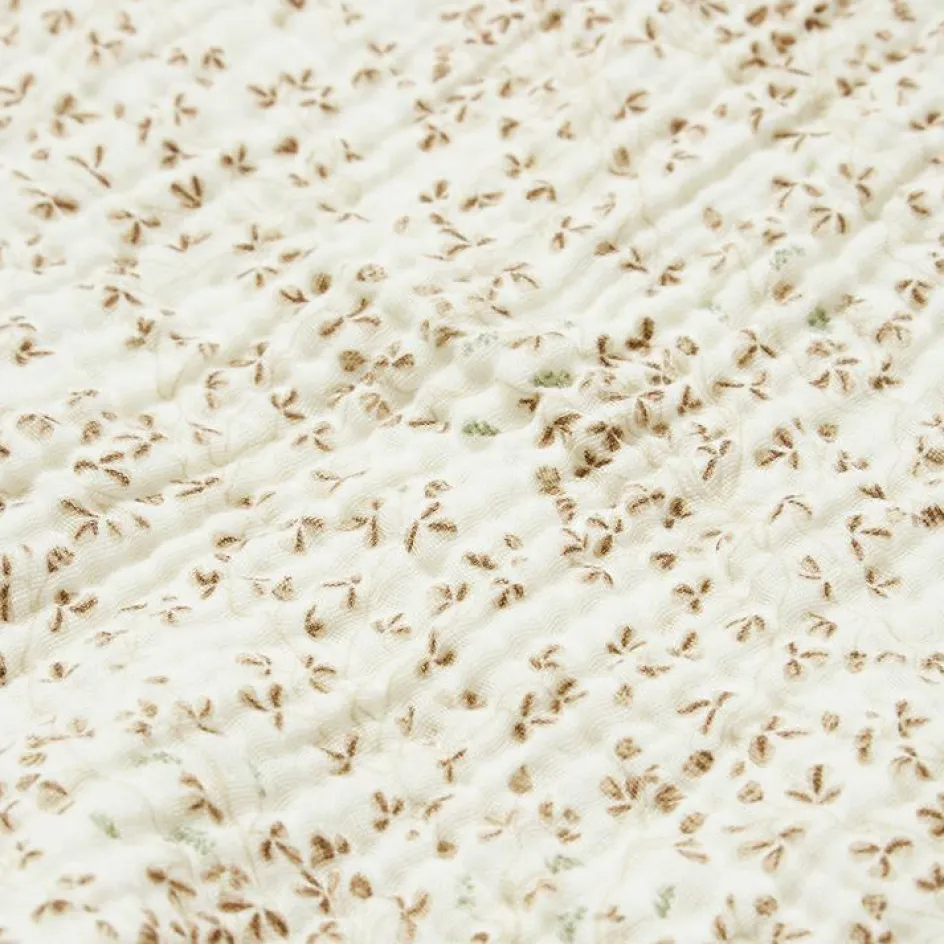 Couverture en mousseline de coton bio Lierre (100 x 100 cm)|Cam Cam Copenhagen New