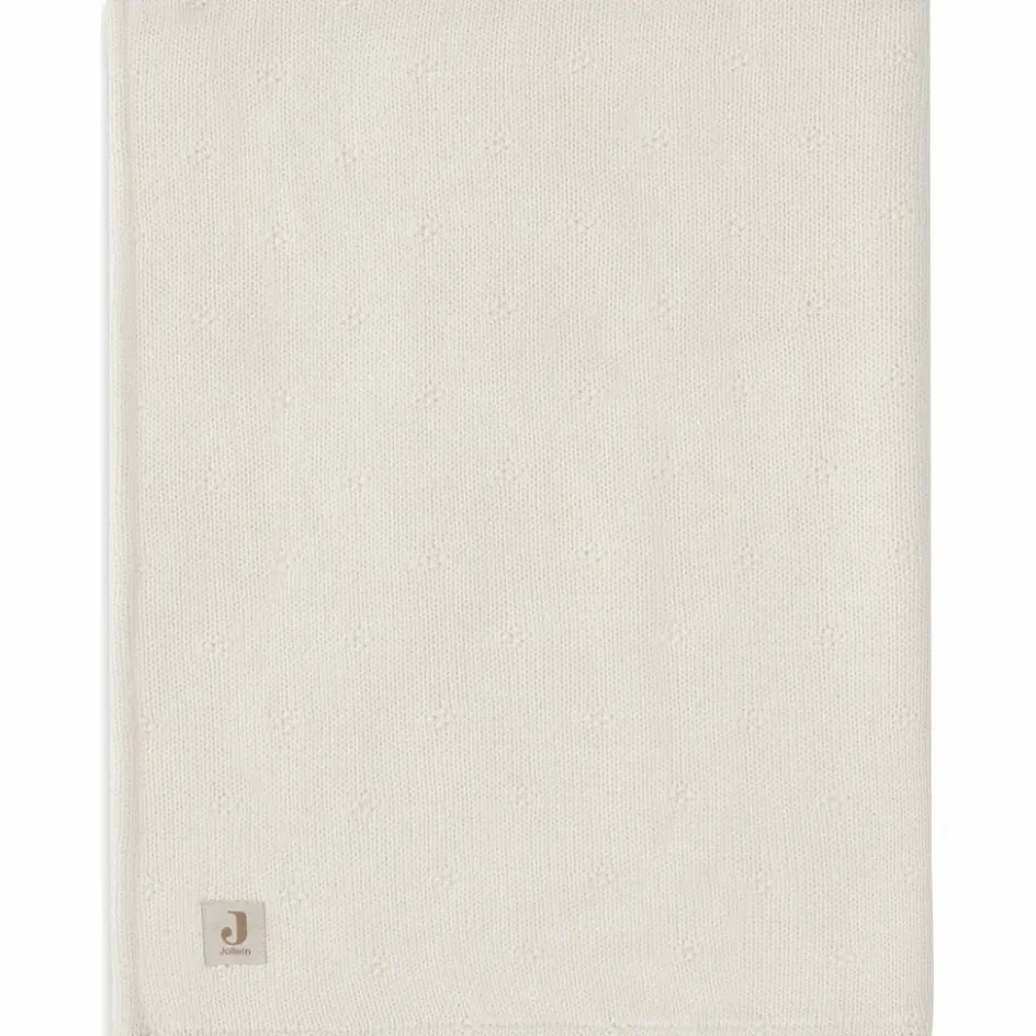 Clearance Jollein Couverture en polaire Cosy Knit Ivory (100 x 150 cm)