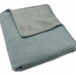 Clearance Jollein Couverture en polaire Cosy Knit Sea Green (100 x 150 cm)