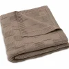 Sale Jollein Couverture en tricot Box Knit Milky Coffee (75 x 100 cm)
