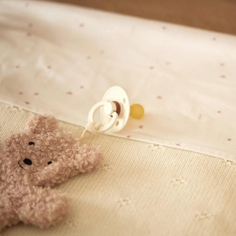 Sale Jollein Couverture en tricot Cosy Knit Ivory (100 x 150 cm)