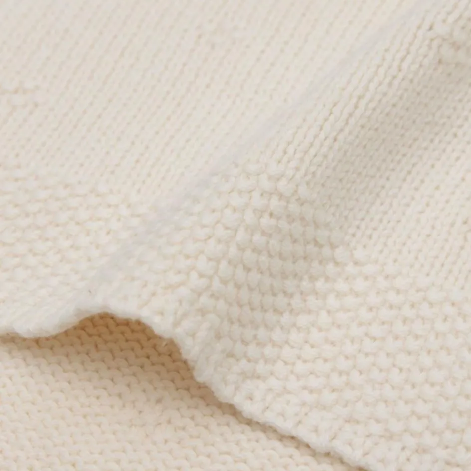 Sale Jollein Couverture en tricot Cosy Knit Ivory (100 x 150 cm)