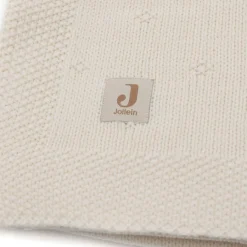 Sale Jollein Couverture en tricot Cosy Knit Ivory (100 x 150 cm)