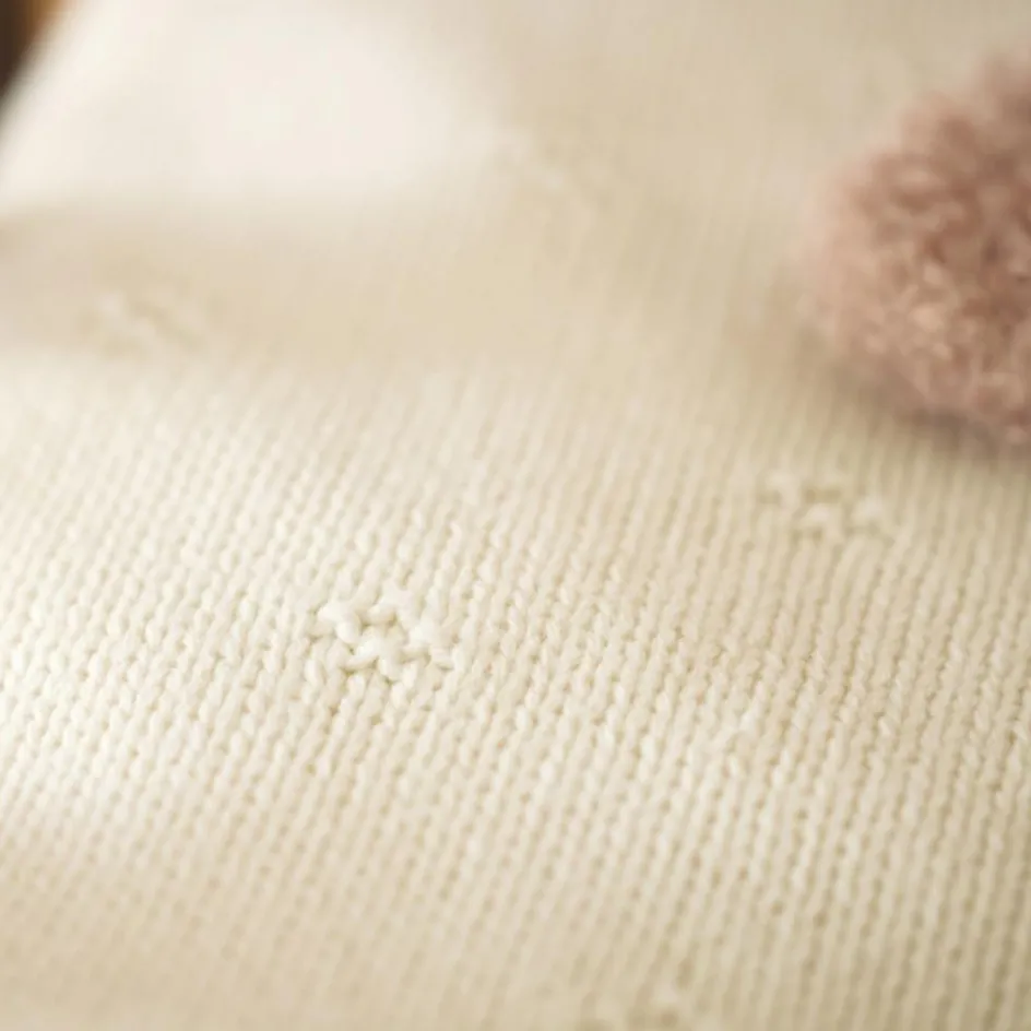 Sale Jollein Couverture en tricot Cosy Knit Ivory (100 x 150 cm)