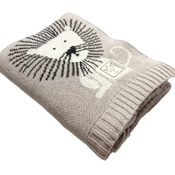 Outlet Kaiser Couverture en tricot et coton bio Lion (80 x 100 cm)
