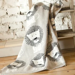 Outlet Kaiser Couverture en tricot et coton bio Lion (80 x 100 cm)