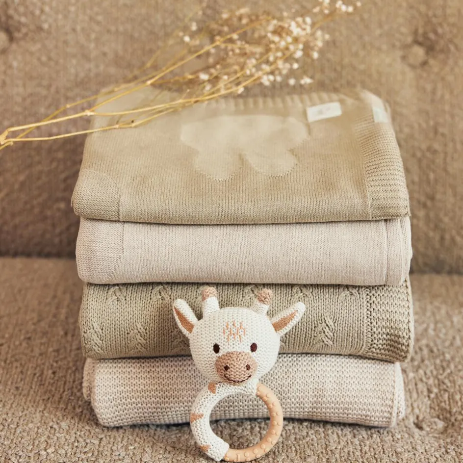 Sale Jollein Couverture en tricot Miffy Nougat (75 x 100 cm)