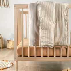 Couverture matelassée Faro Rayé Ambre (100 x 140 cm)|Kadolis Best