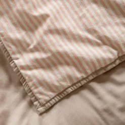 Couverture matelassée Faro Rayé Peach (100 x 140 cm)|Kadolis Online