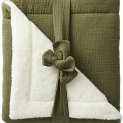 Clearance BB & Co Couverture polaire double gaze de coton Fougère (70 x 100 cm)