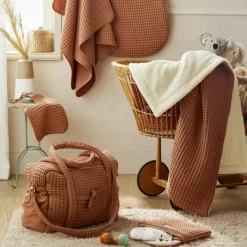 Best BB & Co Couverture polaire en coton gaufré Cassonade (75 x 120 cm)