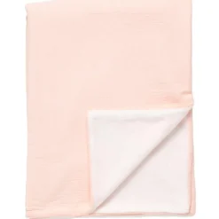 Clearance Sauthon Couverture polaire et gaze de coton Pétale (75 x 100 cm)