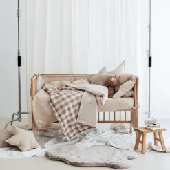 Couverture polaire Vichy Caramel (110 x 80 cm)|Babyshower New