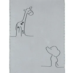 Couverture réversible en coton Luna & Axel (75 x 100 cm)|Nattou Clearance