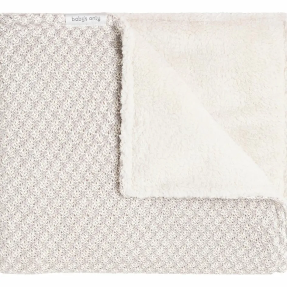 Couverture Teddy Happiness Urban Taupe-Ecru (70 x 95 cm)|Baby's Only