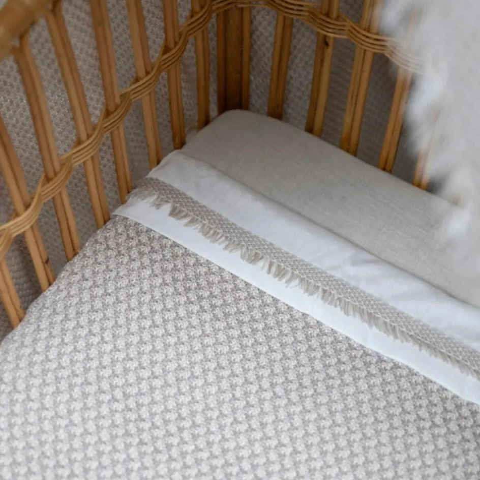 Couverture Teddy Happiness Urban Taupe-Ecru (70 x 95 cm)|Baby's Only