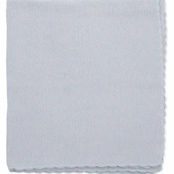 Couverture tricot bébé bleu (75 x 100 cm)|Pasito a pasito Online