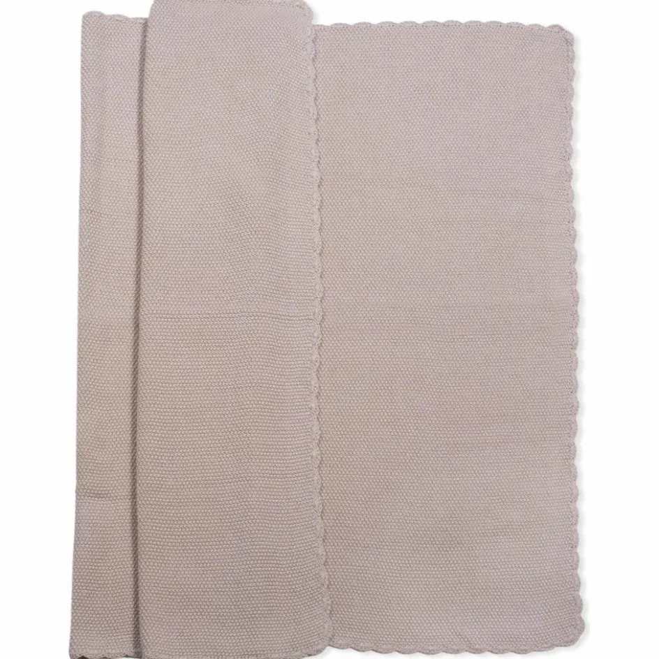 Couverture tricot bébé rose (75 x 100 cm)|Pasito a pasito Sale