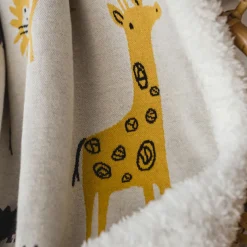 Couverture Zoo en tricot et polaire (80 x 100 cm)|Kaiser Best