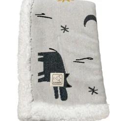 Couverture Zoo en tricot et polaire (80 x 100 cm)|Kaiser Best