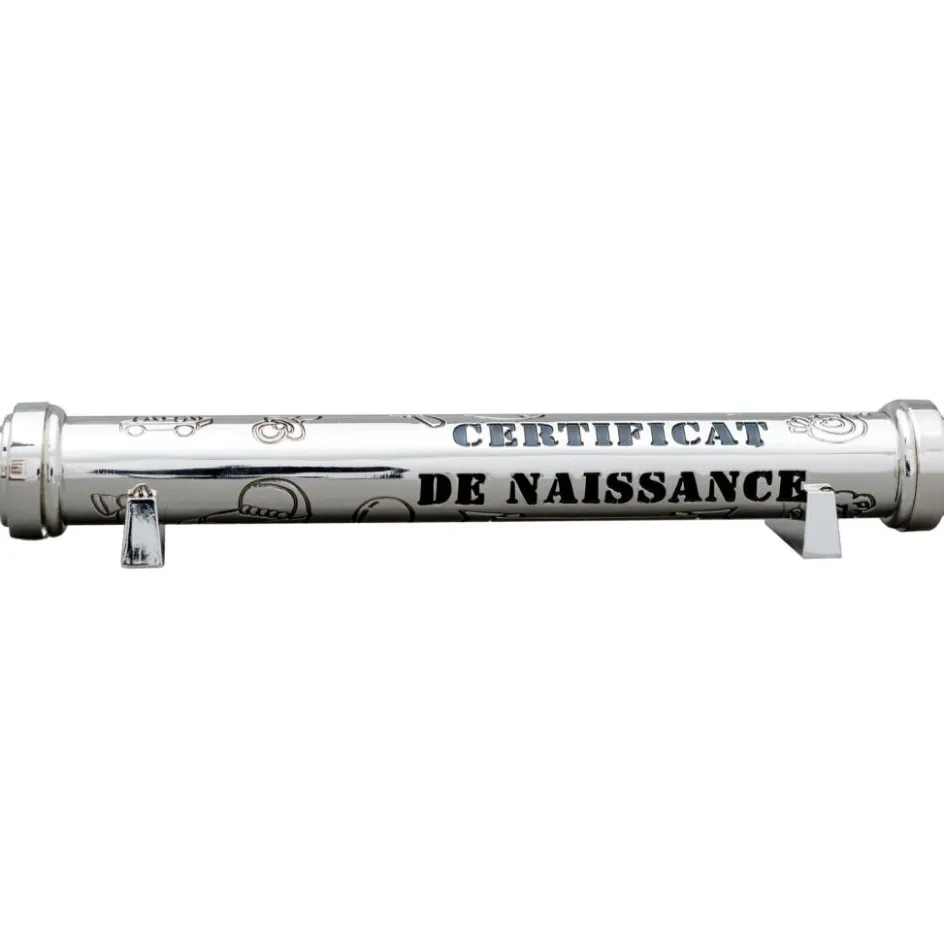 Clearance Daniel Crégut Écrin pour certificat de naissance (métal argenté)