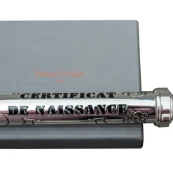 Clearance Daniel Crégut Écrin pour certificat de naissance (métal argenté)