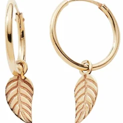 Baby bijoux Créoles Plume 12 mm (or jaune 750°)