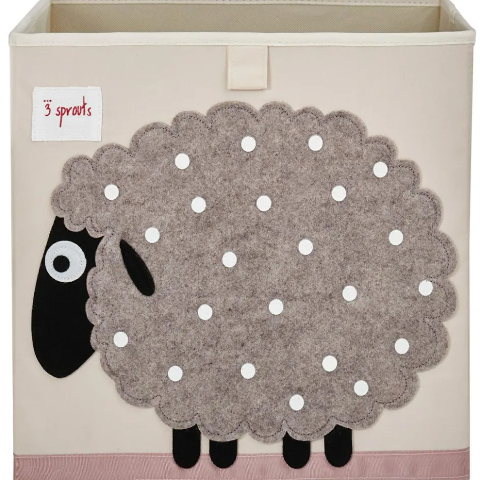 Cube de rangement en tissu Mouton|3 sprouts Online