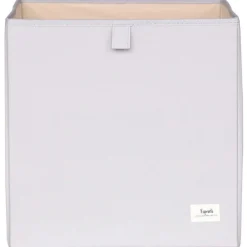 Cube de rangement en tissu recyclé Uni gris clair|3 sprouts Online