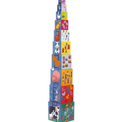 Sale Djeco Cubes empilables Rigolo (10 pièces)