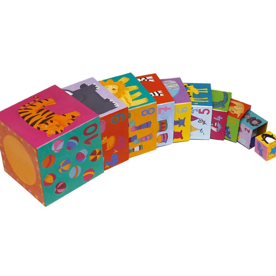 Sale Djeco Cubes empilables Rigolo (10 pièces)