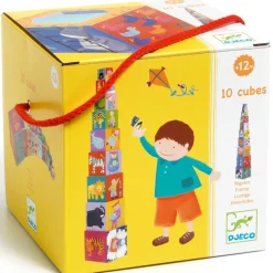 Sale Djeco Cubes empilables Rigolo (10 pièces)