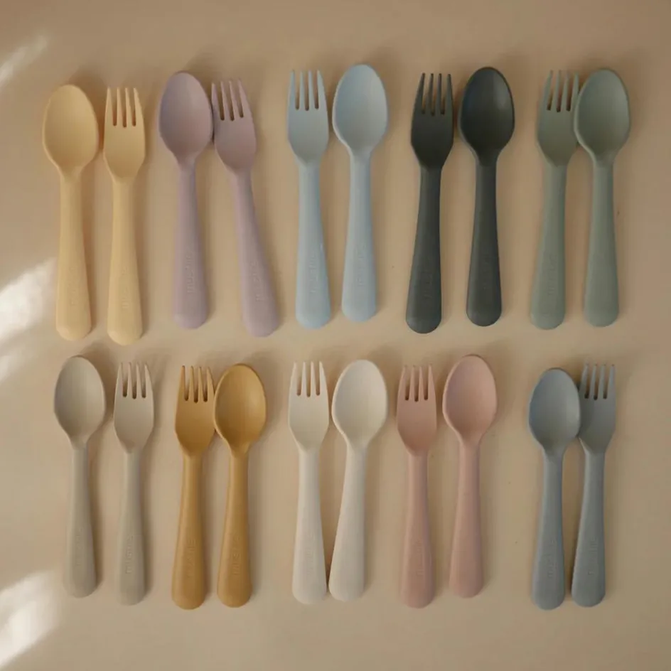 Cuillère et fourchette Mosterd|Mushie Clearance