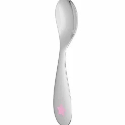 Cuillère naissance Baby spoon rose en métal argenté|Christofle Best