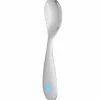 New Christofle Cuillère naissance Baby spoon bleue en métal argenté