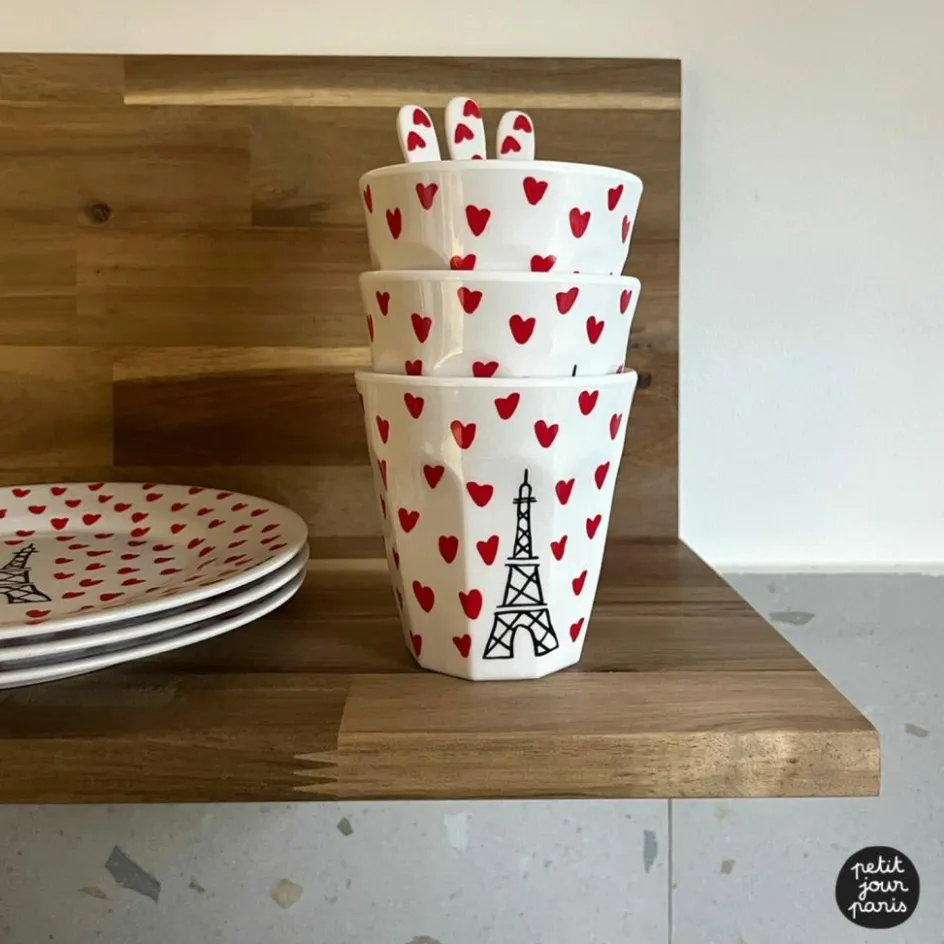 Cuillère paris picto cœurs|Petit Jour Paris Clearance