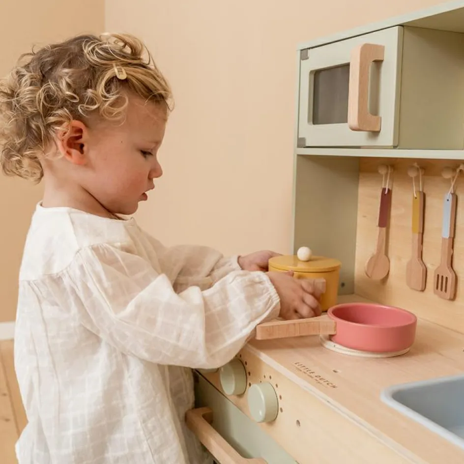 Outlet Little Dutch Cuisine en bois mint