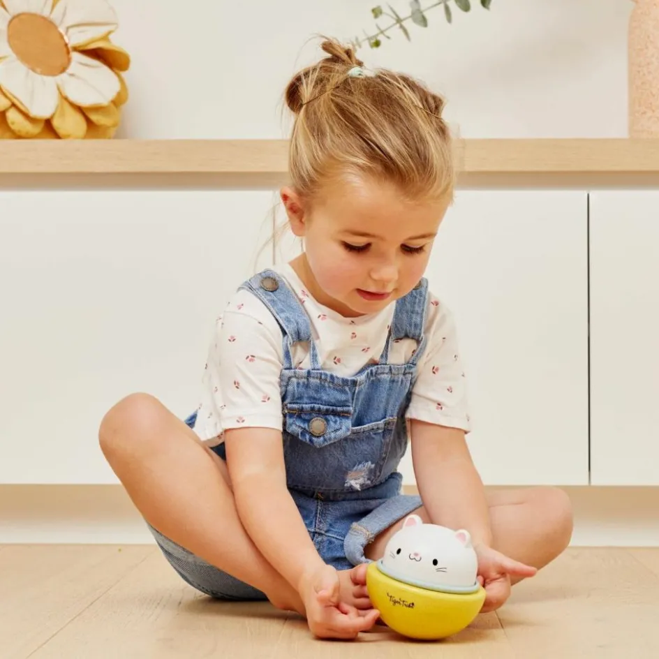 Clearance Tiger Tribe Culbuto et animal à friction chat