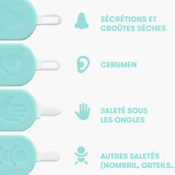 Curette 3-en-1 nez ongles et oreilles|Frida Best