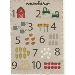 Lorena Canals Décoration murale à suspendre Numéros de ferme