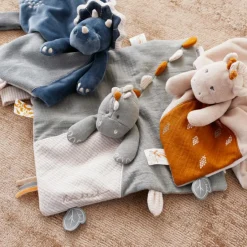 Noukie's Doudou attache sucette bio Stégi le stégosaure TSO