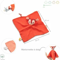 Clearance Lilliputiens Doudou attache sucette éco Stella (32 cm)