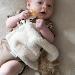 Doudou attache sucette Heaven Clay-Warm Linen|Baby's Only Outlet